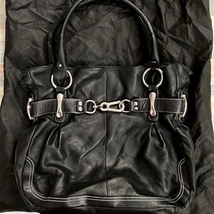Leather hand bag